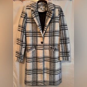 Rachel Zoe plaid coat in size S worn once